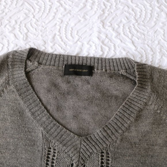 World Wide Love Long Sleeve Sweater - Picture 2 of 7